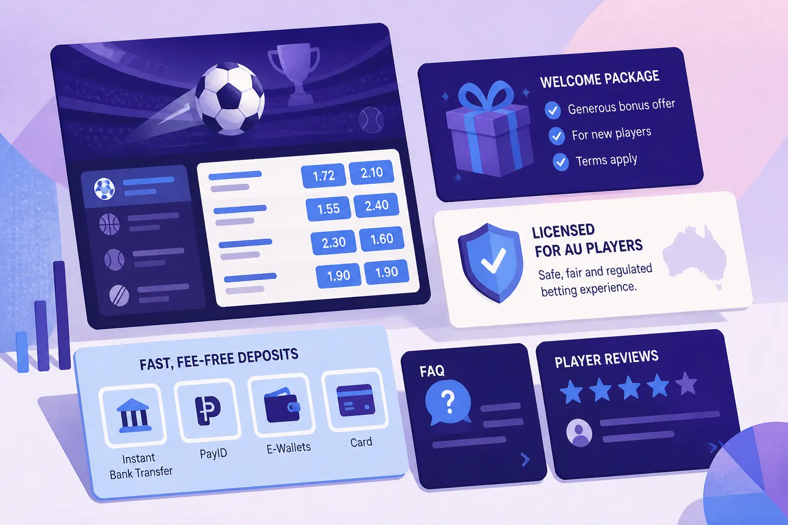 Crown Slots Sportsbook visual guide for Crown Slots Casino
